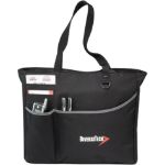 Black Metropolis Tote Bag with cusotm imprint