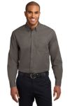 Port Authority Long Sleeve Easy Care Shirts in Bark
