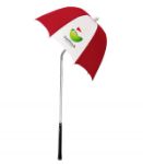 The Original Drizzlestik Golf Umbrella in Red/White