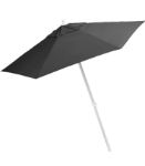 7 ft. Custom Aluminum Market Umbrella Telescopic in Black