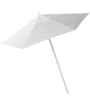 7 ft. Custom Aluminum Market Umbrella Telescopic in White