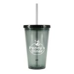 smoke freedom tumbler with straw