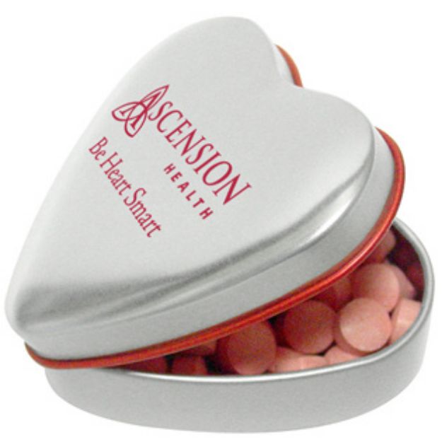 Custom Heart Mint Tins