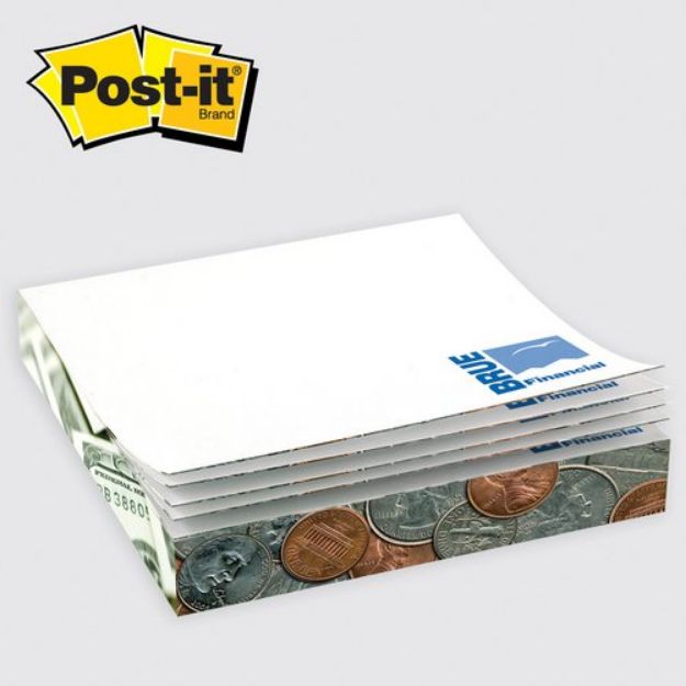Post-it® Custom Printed Notes Slim-Cube — 2-3/4" x 2-3/4" x 1/2"