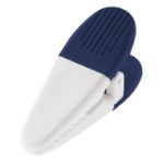 White/Navy Blue Custom Magnetic Memo Holder / Clip