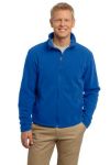 Royal blue fleece jacket embroidered with your logo