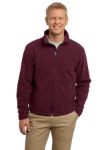 Maroon fleece jacket