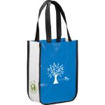 Process Blue small laminated shopper tote