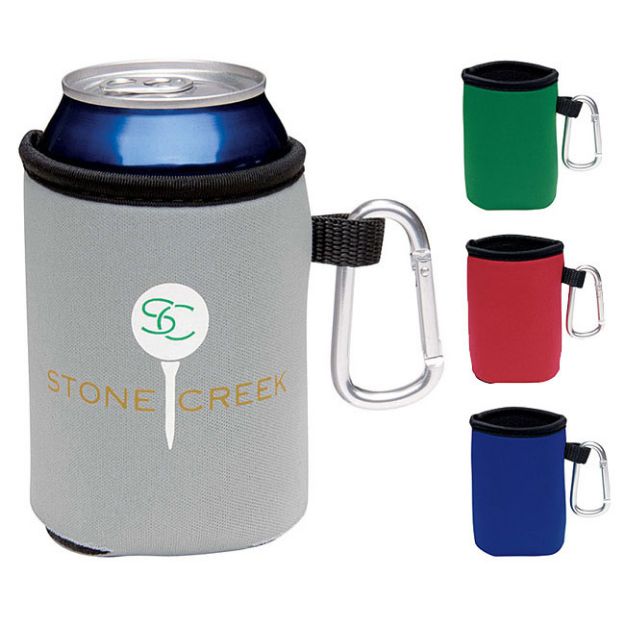 Custom Koozies with Carabiner Clip