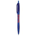 Cougar Contoured Retractable Ballpoint Pen in Translucent Blue