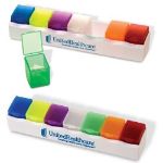 Multi Color Pop Out 7-Day Custom Pill Box, Promotional Pill Box