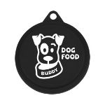 Custom Pet Food Can Lids in Black