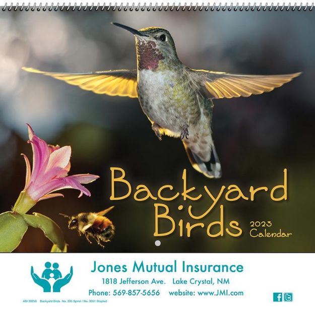 Farmer's  Backyard Birds Custom Wall Calendar of Farmers Almanac