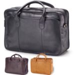 Leather Briefcase in Legal Size with your Custom Logo Debossed