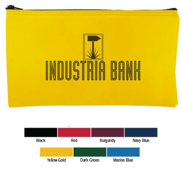 Custom Bank Bags in Laminated Nylon with your promotional logo.