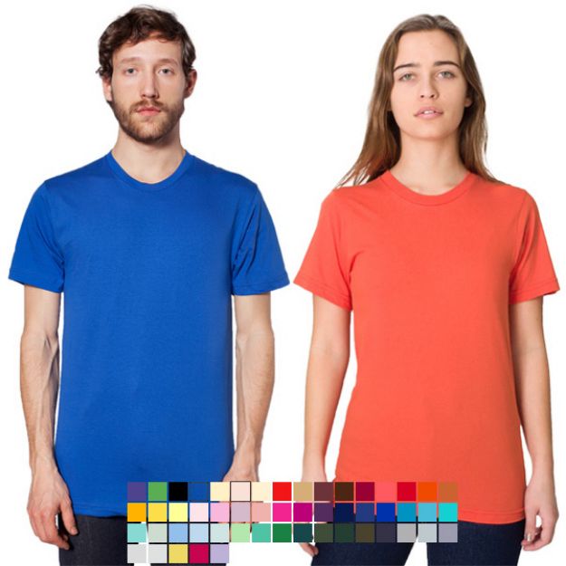 American Apparel Fine Jersey Short Sleeve T-Shirt