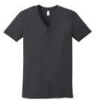 Amercian Apparel Fine Jersey Short Sleeve V-Neck in Asphalt