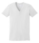 Amercian Apparel Fine Jersey Short Sleeve V-Neck in White