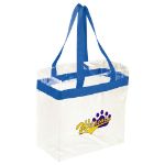 Game Day Clear Stadium Tote Bags in Royal Blue