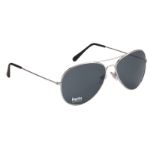 Aviator Sunglasses with Custom Imprint in Silver