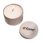 Custom Soy Candle Travel Tins Papaya