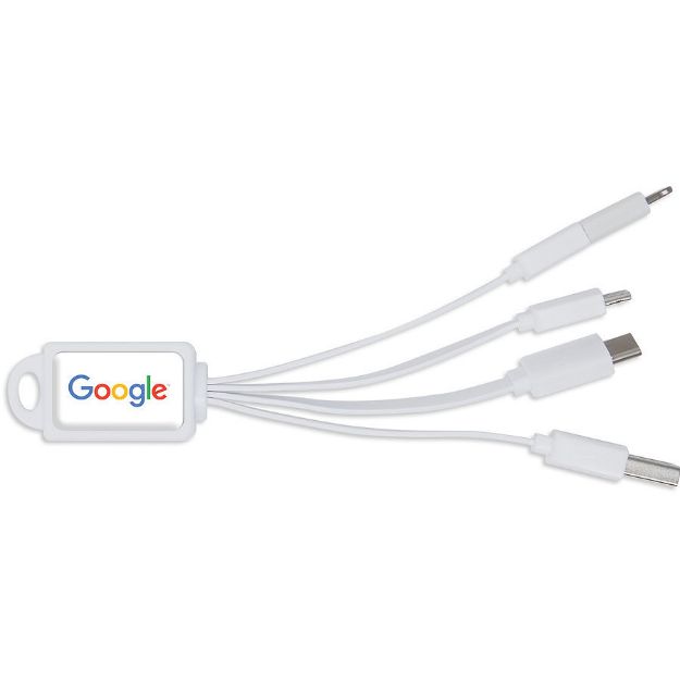 Calamari Charging Cord with 4 in 1 connectivity including Apple mifi and USB-C
