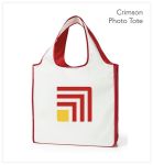 Reusable crimson red tote