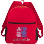 Red Park City Non-Woven Budget Backpack customized