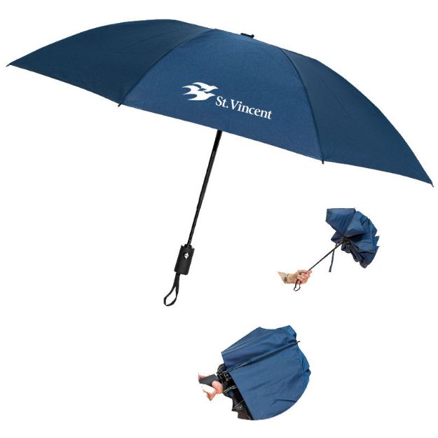 Renegade Inverted Folding Umbrella with Promotinoal Logo