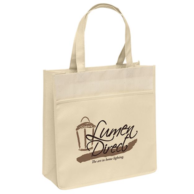 Urban Matte Laminated Eco Tote Bags customized with your logo