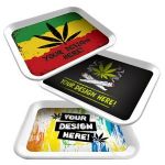 custom Rolling Tray in White