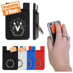 iWalletRing Phone Wallet and Ring for Smart Phones and iPhones Custom Printed Shown in Use