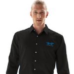 Men's Embroidered Logo Dress Shirt