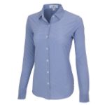 Women's Dress Shirt Blue White