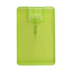 Credit Card Sanitizer Spray - 0.67 oz. Translucent Lime Green