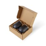 Corkcicle® Stemless Wine Cup Gift Set Matte Black