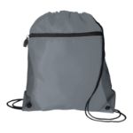 Mesh Pocket Drawcord Gray