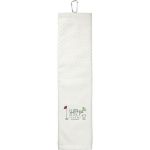 3.5lb./doz. 5.25x22in Scrubber Golf Towel White